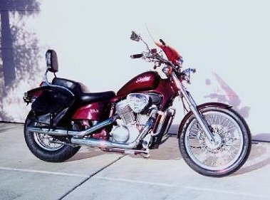 Wife's first bike: 1988 VT-600 "Shadolita"