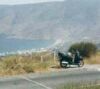 Above Gavrio, the port of Andros